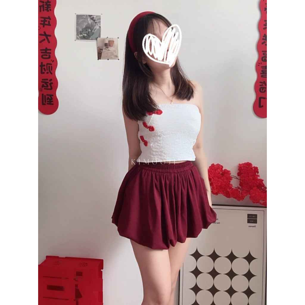 【T1035】TALENT Balon PomPom Skirt