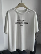【T1047】高级感！法式Oversize Tee