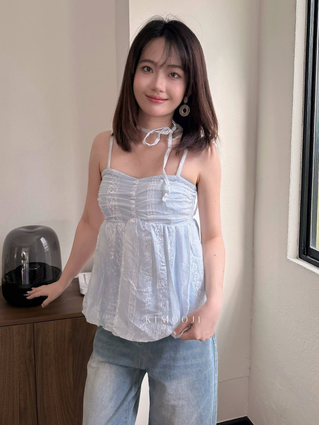 【T1058】甜妹Look·法式少女感蕾丝花苞背心