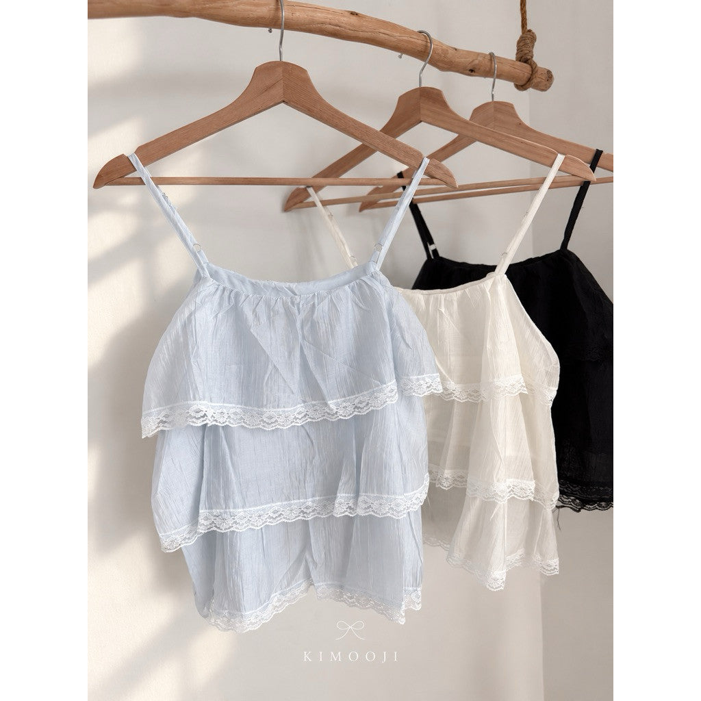【T-1336】Cloud Lace Cami ☁️ 云朵蕾丝吊带