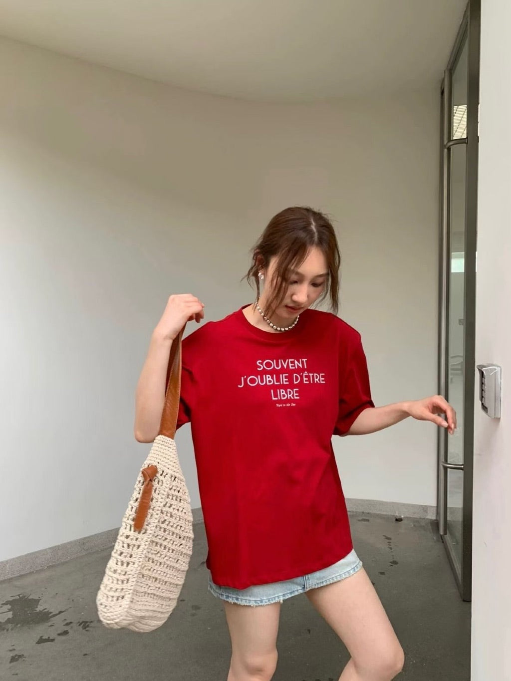 【T1047】高级感！法式Oversize Tee