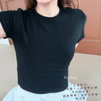 【T-1277】自留！超柔软正肩基础百搭螺纹棉T恤 XYJ Soft Tee