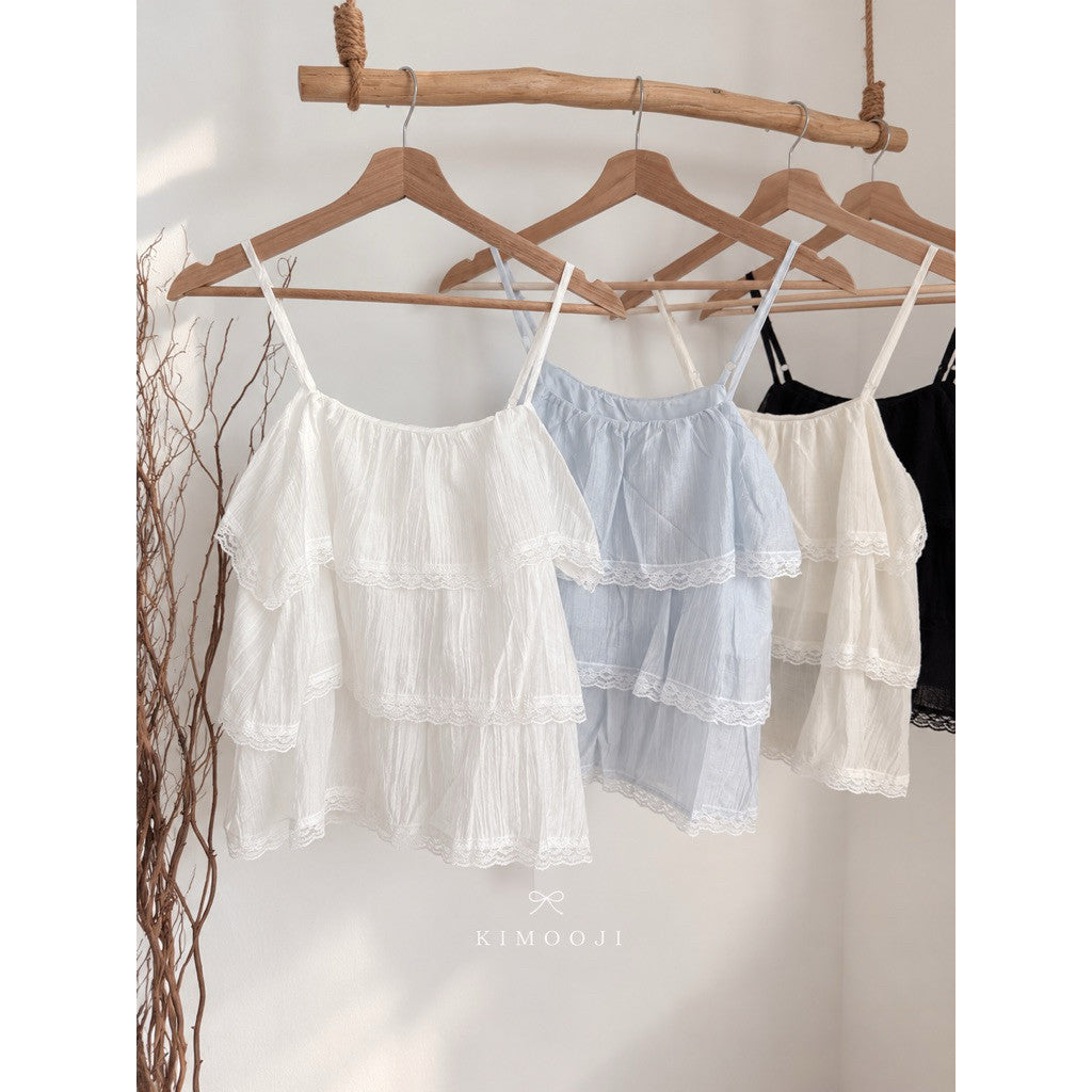【T-1336】Cloud Lace Cami ☁️ 云朵蕾丝吊带