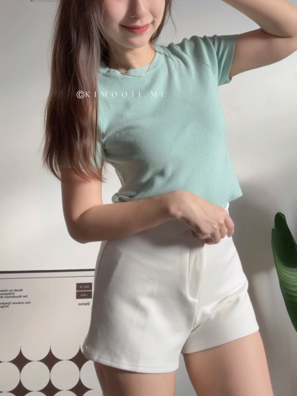 【T925】软针织～Basic Comfy Knitted Crop Top