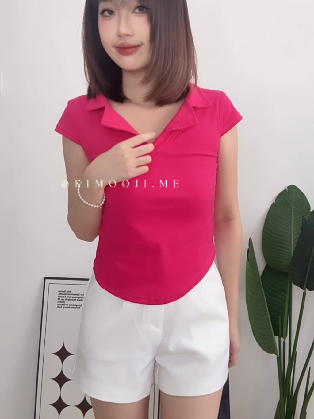 【T938】气质翻领百搭显瘦软棉T⭐️