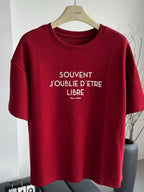 【T1047】高级感！法式Oversize Tee