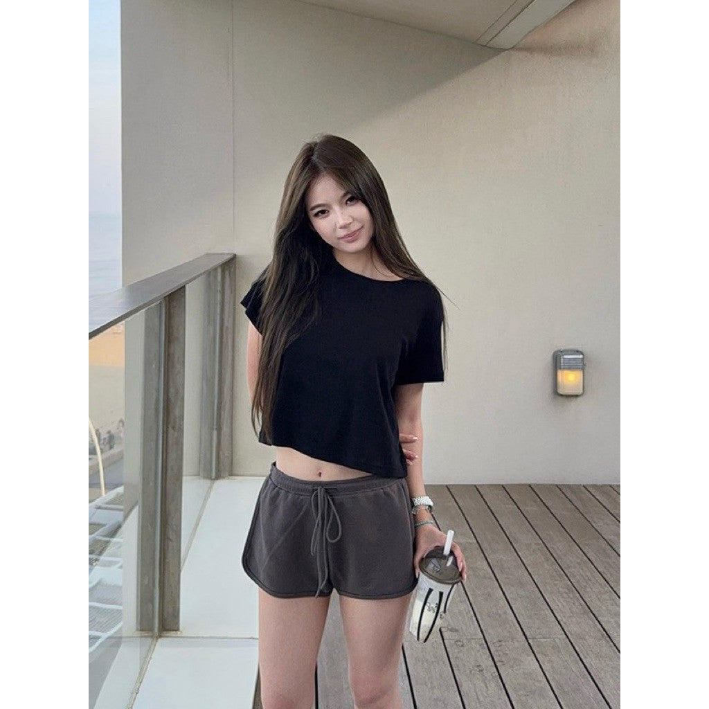 【T-1340】「懒懒日常裤」Lazy Day Shorts ☁️ 棉休闲短裤