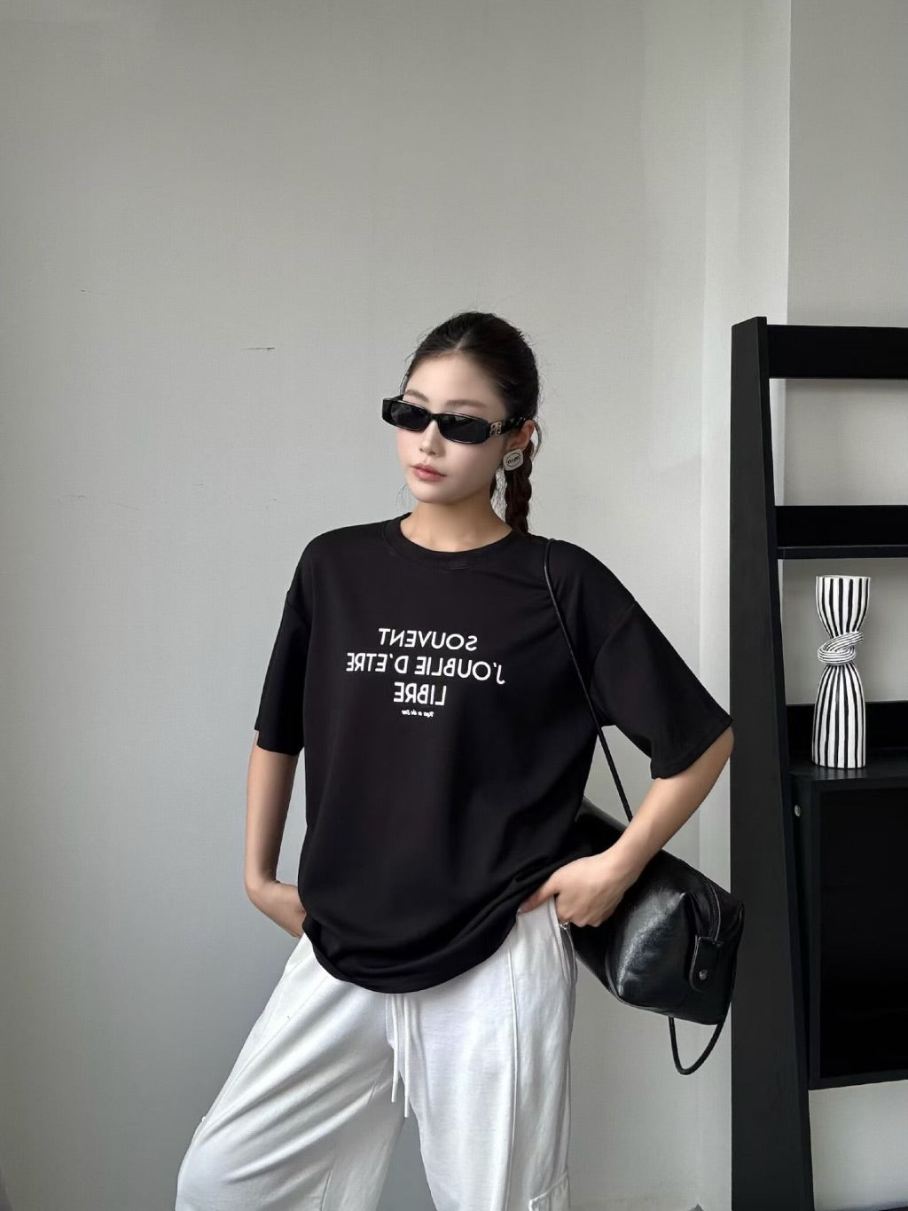 【T1047】高级感！法式Oversize Tee