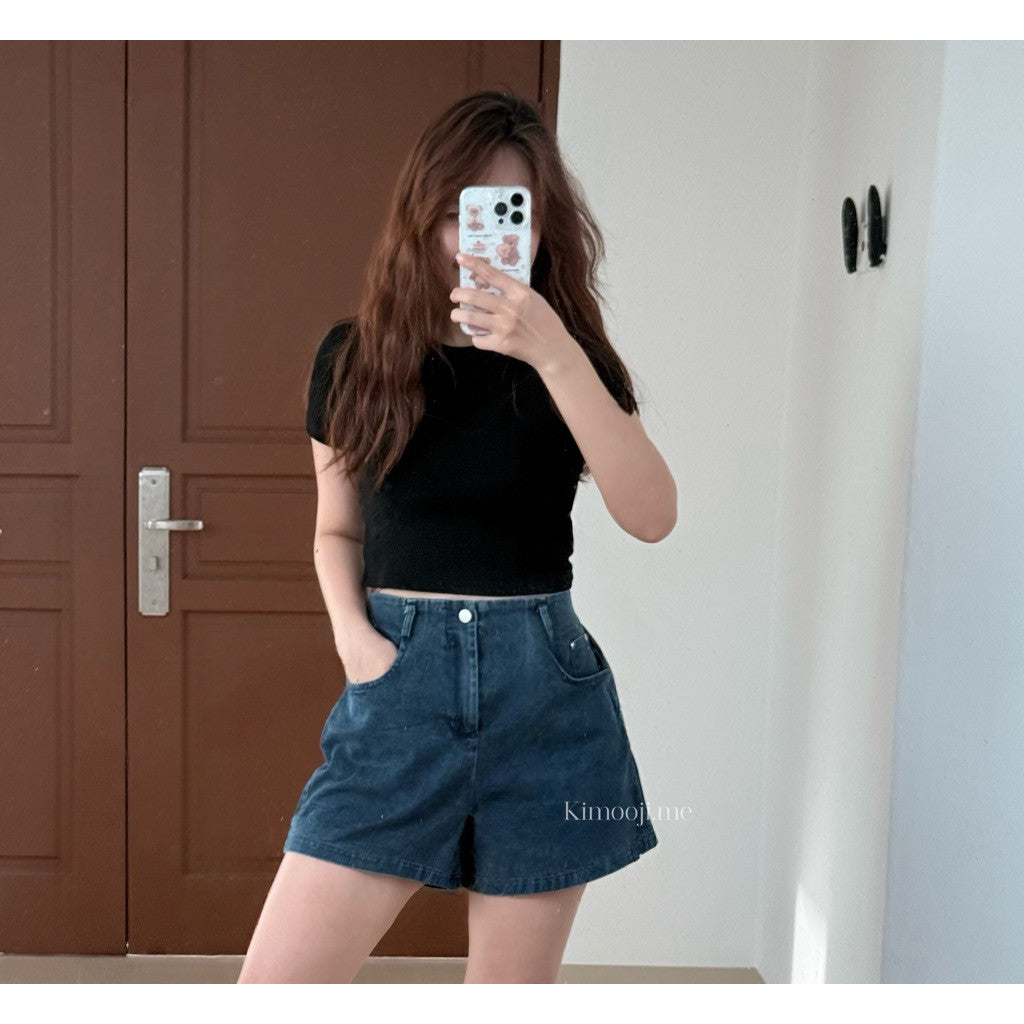 【T-1277】自留！超柔软正肩基础百搭螺纹棉T恤 XYJ Soft Tee