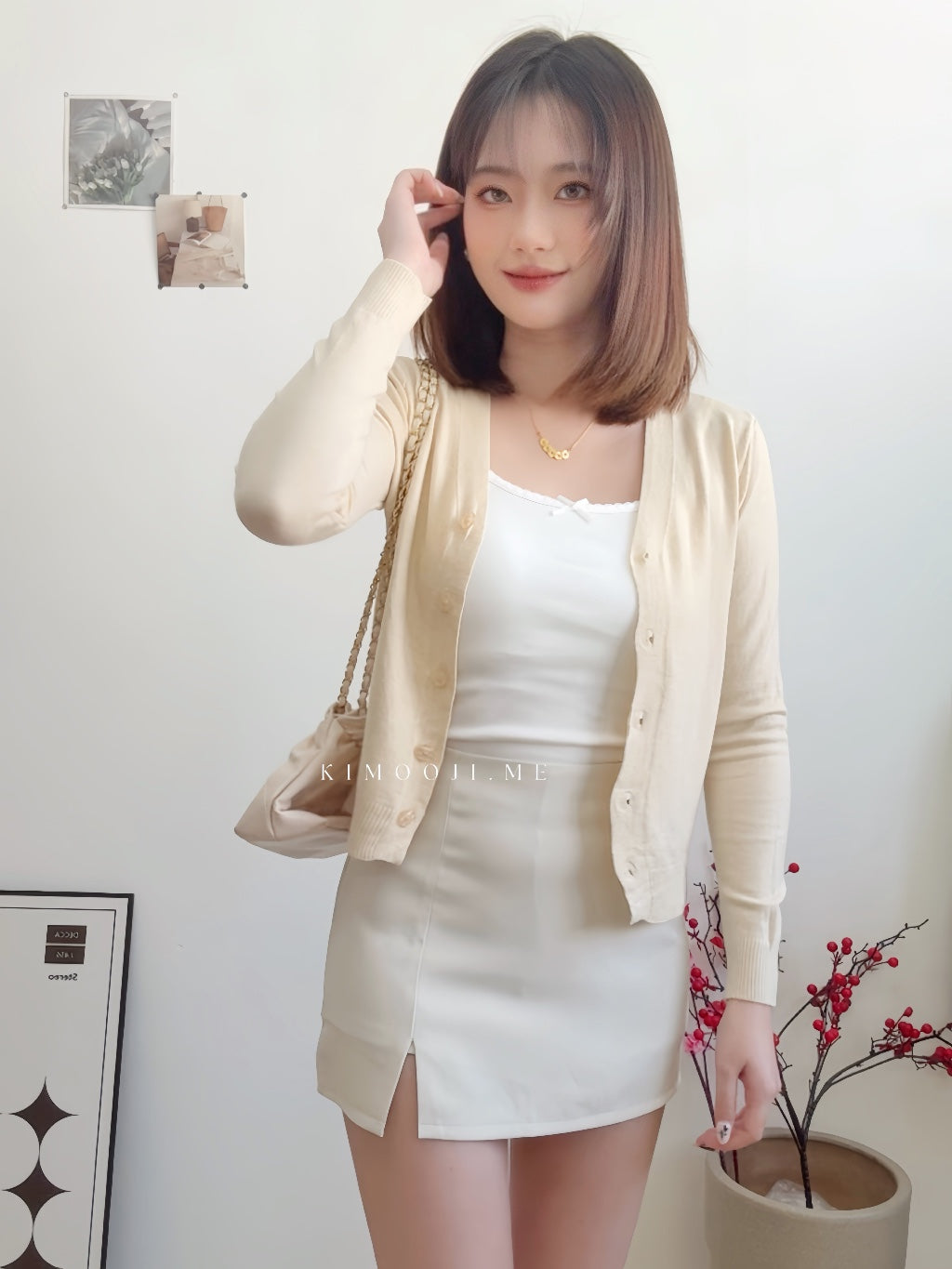 【T993】欧美女人味小开叉西装半身裙