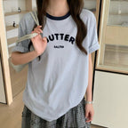 【T-1151】 BUTTER 立体毛巾绣 T 恤
