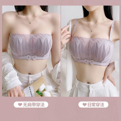 【B025】加厚2.5cm Bome Strapless Super Push Up Bra 两穿无肩带、肩带聚拢小胸内衣