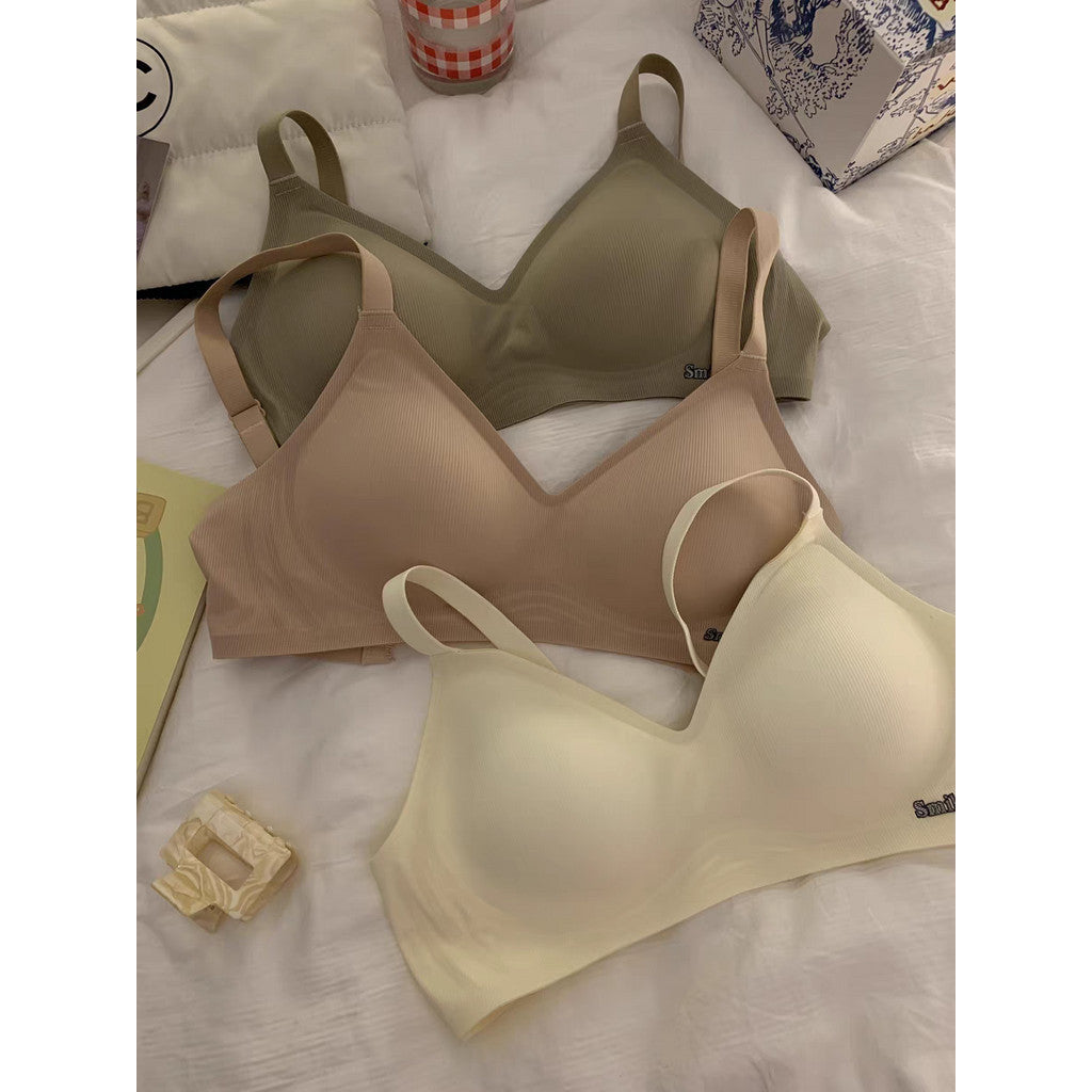 【B035】舒服日常内衣～店主推荐乳胶内衣✨Smile Latex Bra Ice Silk Comfy Bra