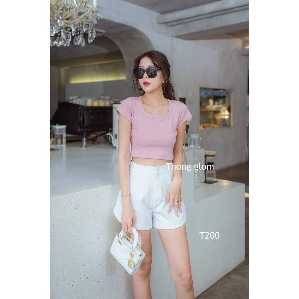【T037】THONG GLOM Basic 圆领基础上衣Tee
