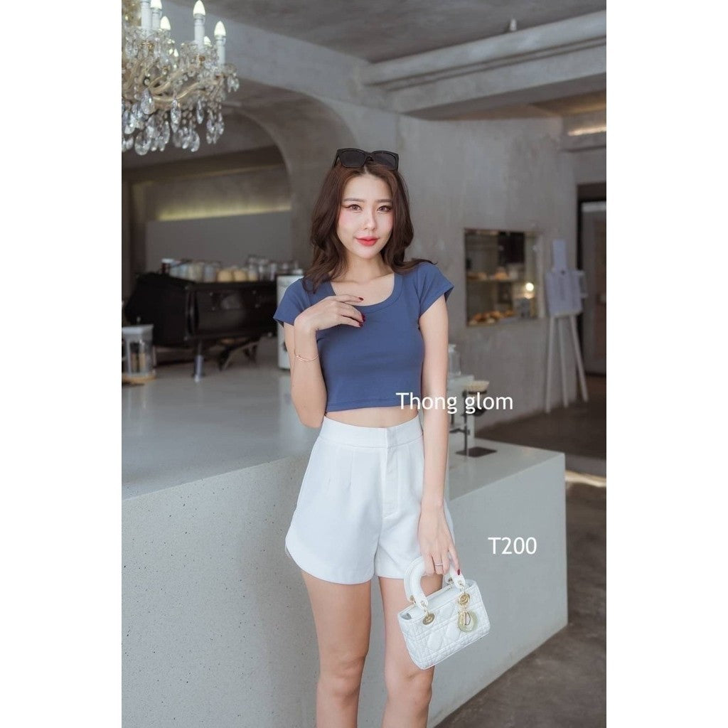 【T037】THONG GLOM Basic 圆领基础上衣Tee