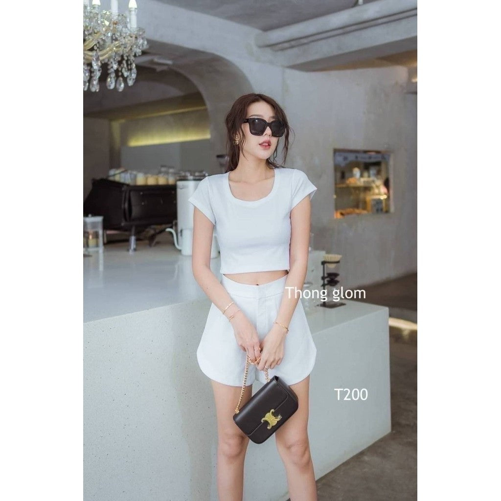 【T037】THONG GLOM Basic 圆领基础上衣Tee