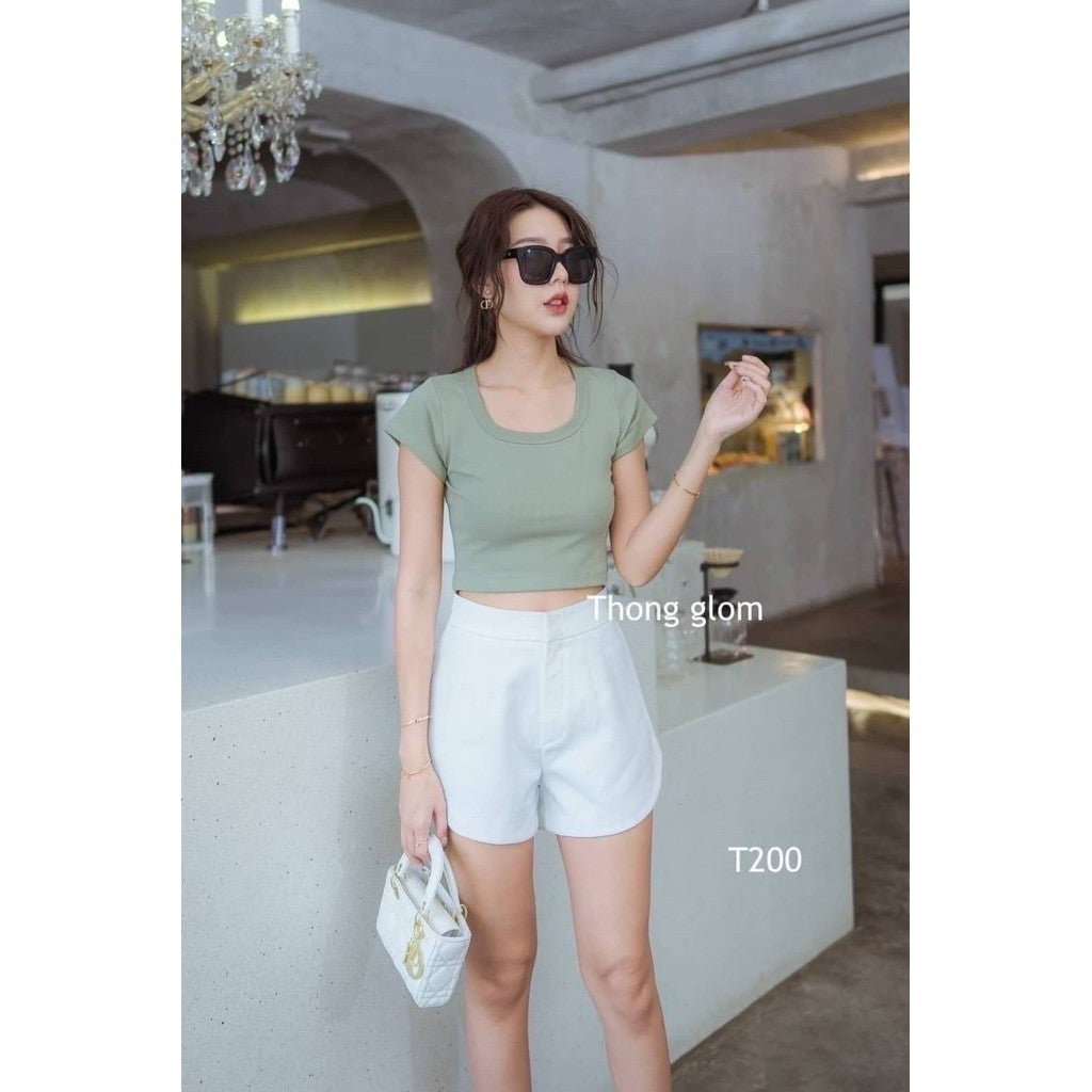 【T037】THONG GLOM Basic 圆领基础上衣Tee