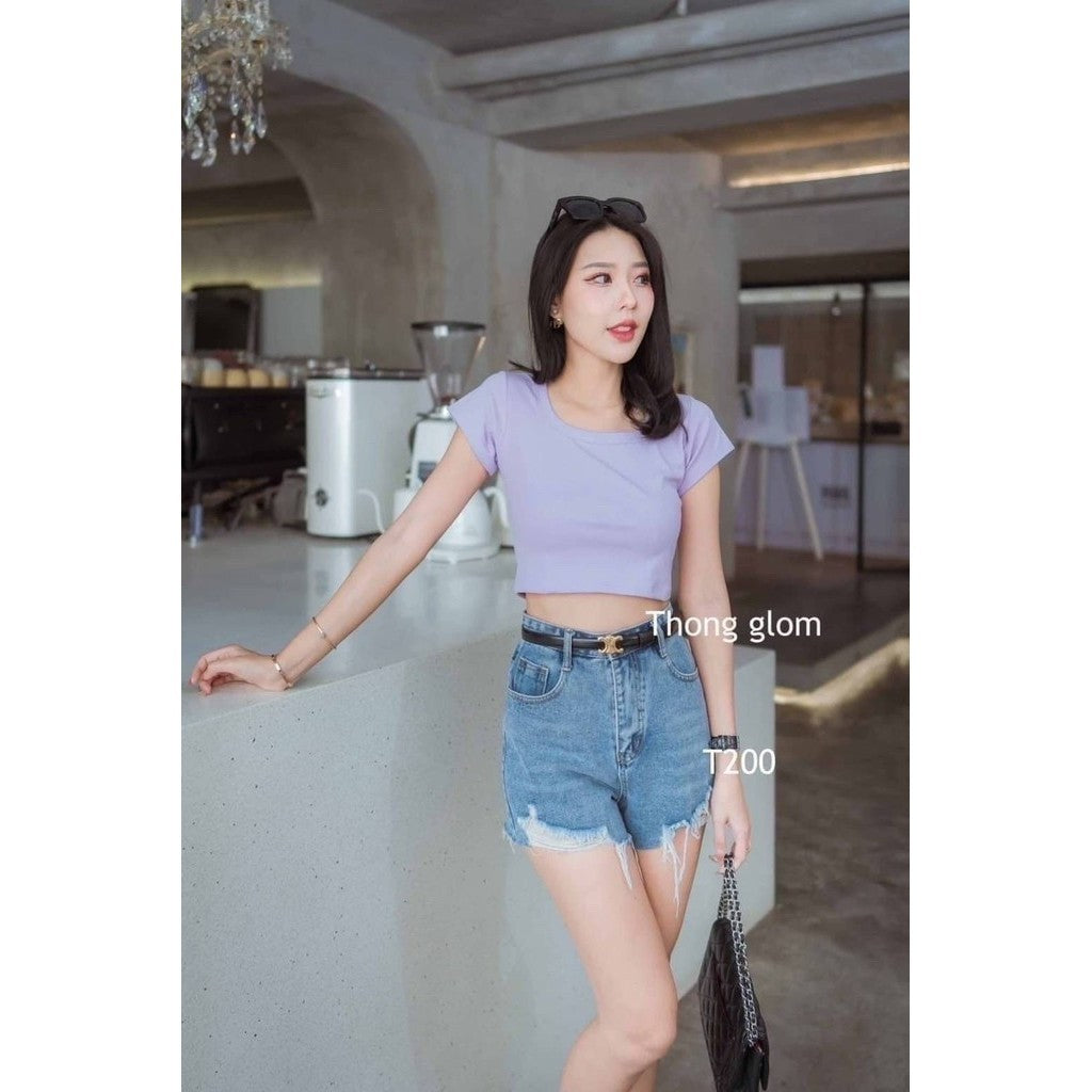 【T037】THONG GLOM Basic 圆领基础上衣Tee