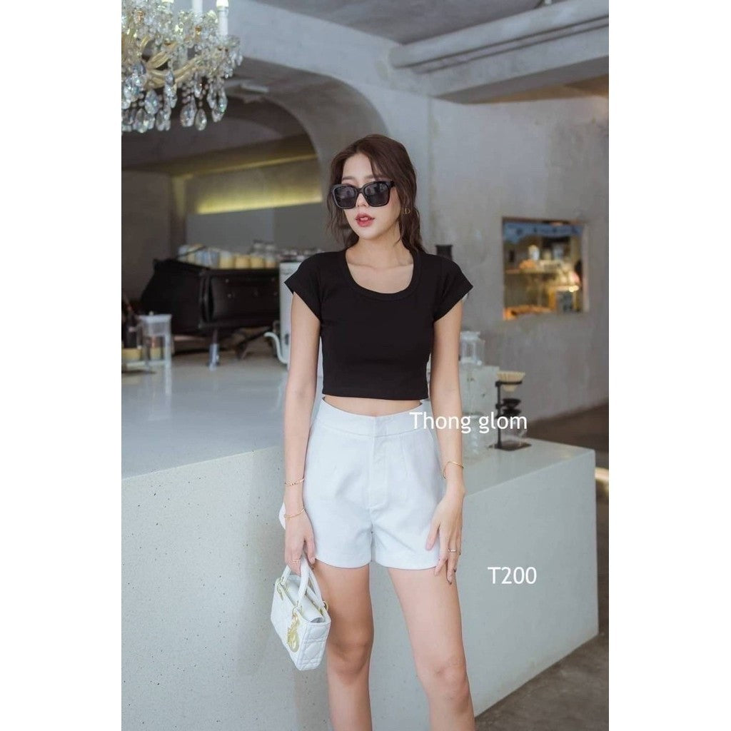 【T037】THONG GLOM Basic 圆领基础上衣Tee