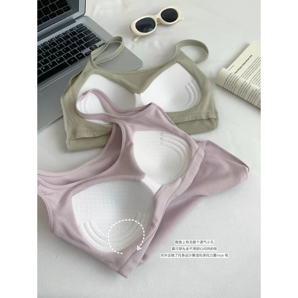 【BT045】多好评！Easy Match Basic Camisole-自带胸垫