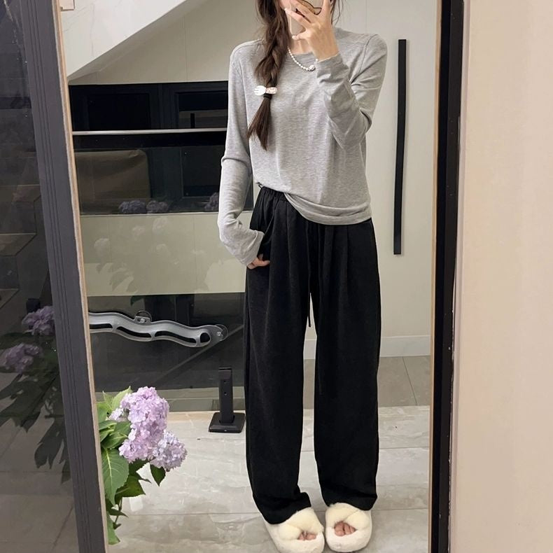 【T242】糯米机场裤 Comfy Cotton Wide Leg Pants