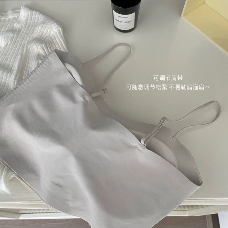 【BT035】Waffle Bra Top 自带胸垫平口背心