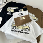 【T846】100% Cotton North Face 宽松纯棉T恤上衣