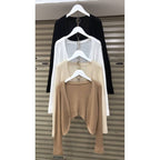 【T406】Korean Style Crop Outer Jacker 温柔针织外套遮肉显瘦外搭