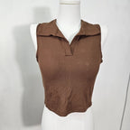 【T269】Casual Collar Singlet 简约螺纹软背心