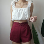 【T280】 中国结旗袍太空棉短裤 Cheongsam Style Short Pants