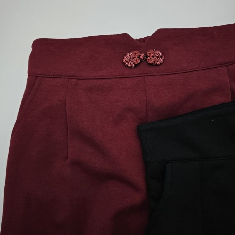 【T280】 中国结旗袍太空棉短裤 Cheongsam Style Short Pants