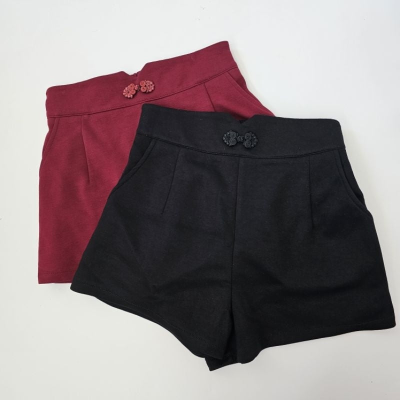 【T280】 中国结旗袍太空棉短裤 Cheongsam Style Short Pants